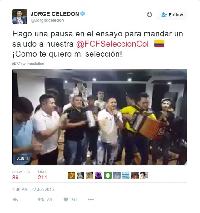 Las redes sociales muestran su apoyo a Colombia y Chile en la semifinal de la Copa América Centenario.