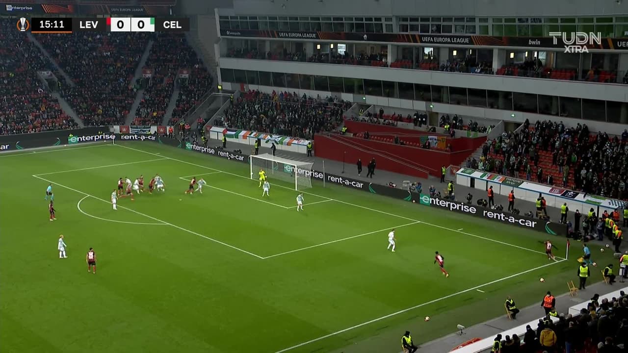 ¡Gol del Bayer! Andrich la empuja al fondo y ya le ganan al Celtic