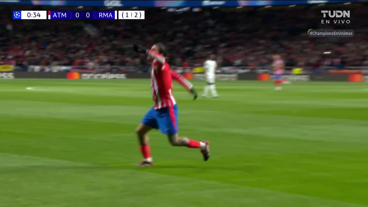 ¡Gol de vestidor! A los 29 segundos el Atleti empata el global