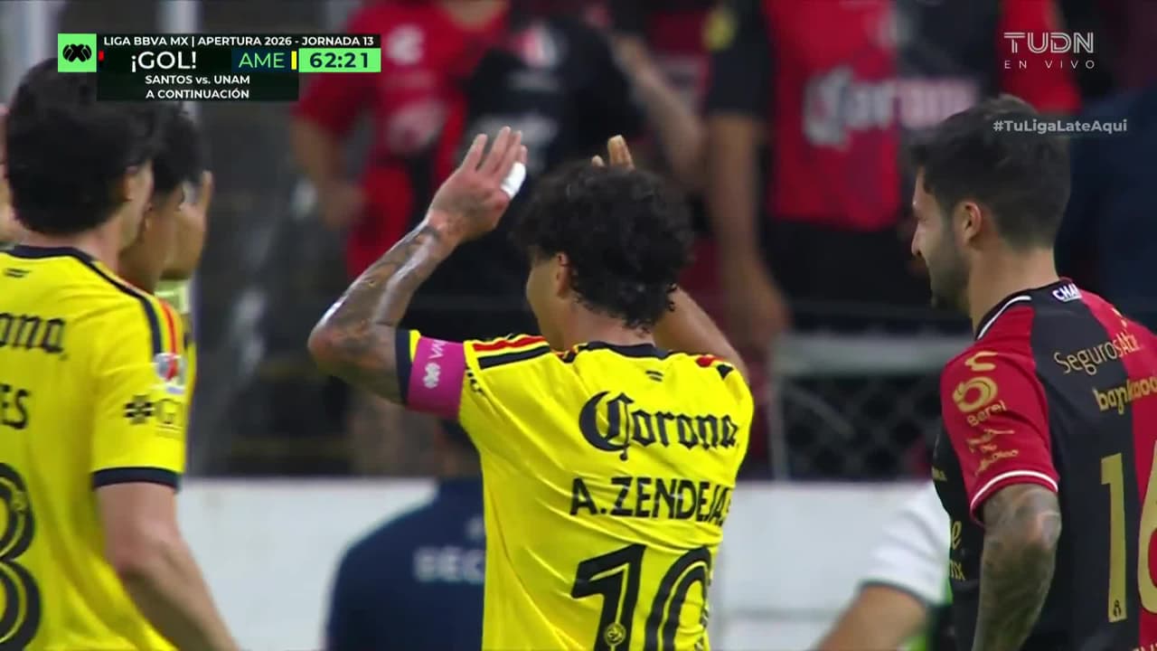¡Error de Atlas en la salida y gol del América! Zendejas aprovecha el regalito y firma el cuarto