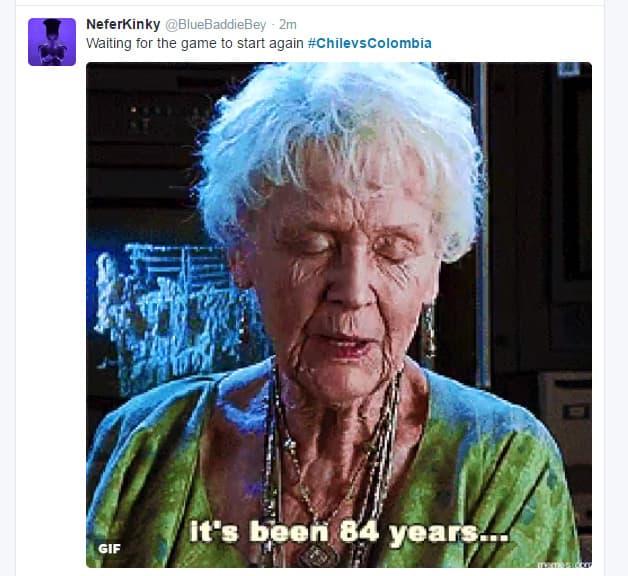Memes del partido de Chile contra Colombia.