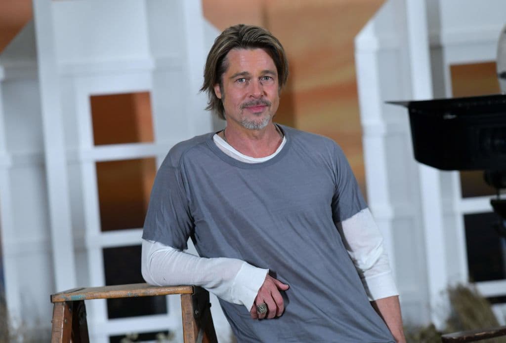 US actor Brad Pitt attends the photo call for Sony Pictures' "Once Upon a Time in Hollywood" at the Four Seasons hotel on July 11, 2019 in Los Angeles. (Photo by Chris Delmas / AFP) (Photo credit should read CHRIS DELMAS/AFP via Getty Images)
