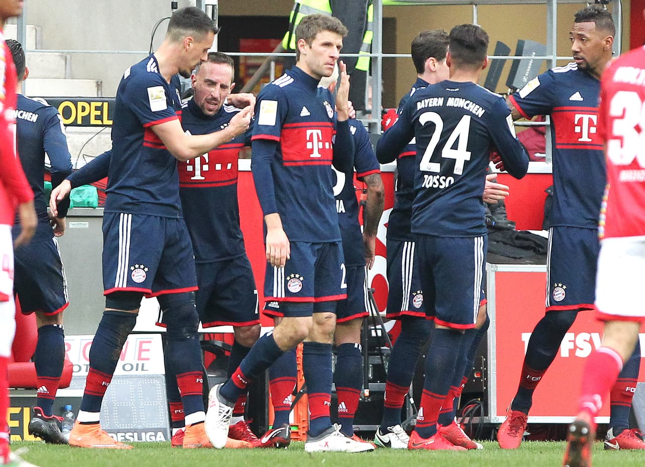 Fue el tercer gol de Ribery en lo que va de la temporada y lo consigió a pesar de no estar jugando un buen partido.