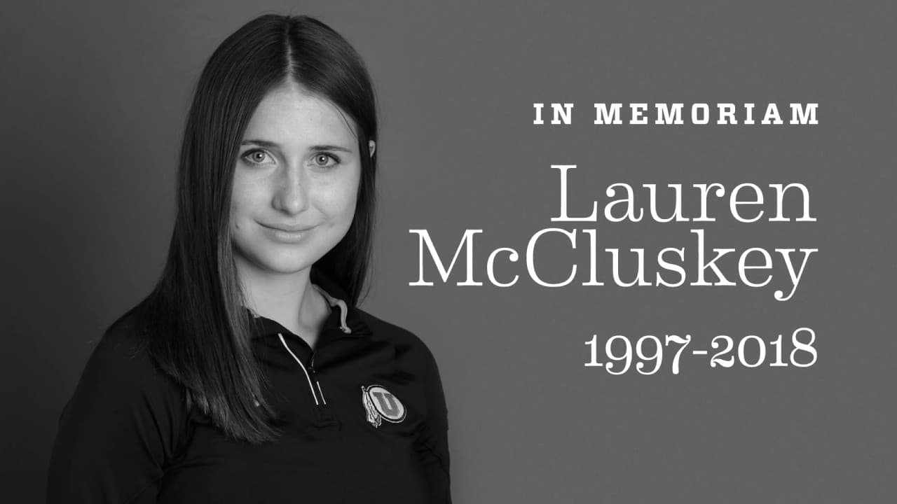 Lauren McCluskey fue recordada con esta esquela por la Universidad de Utah.