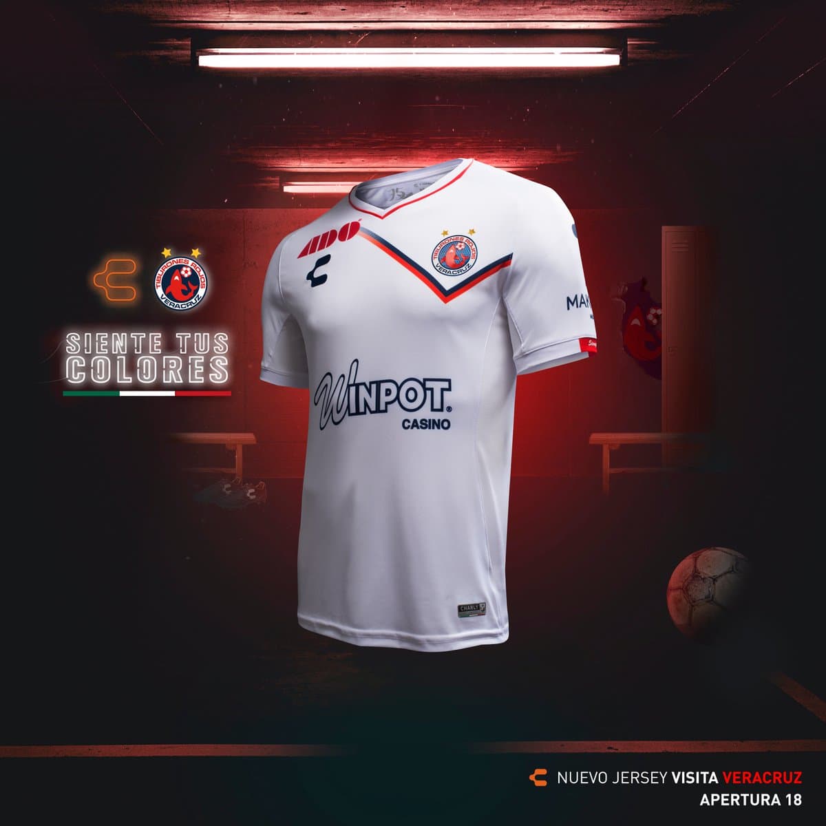 Jersey visitante del Club Veracruz 2018/19.
