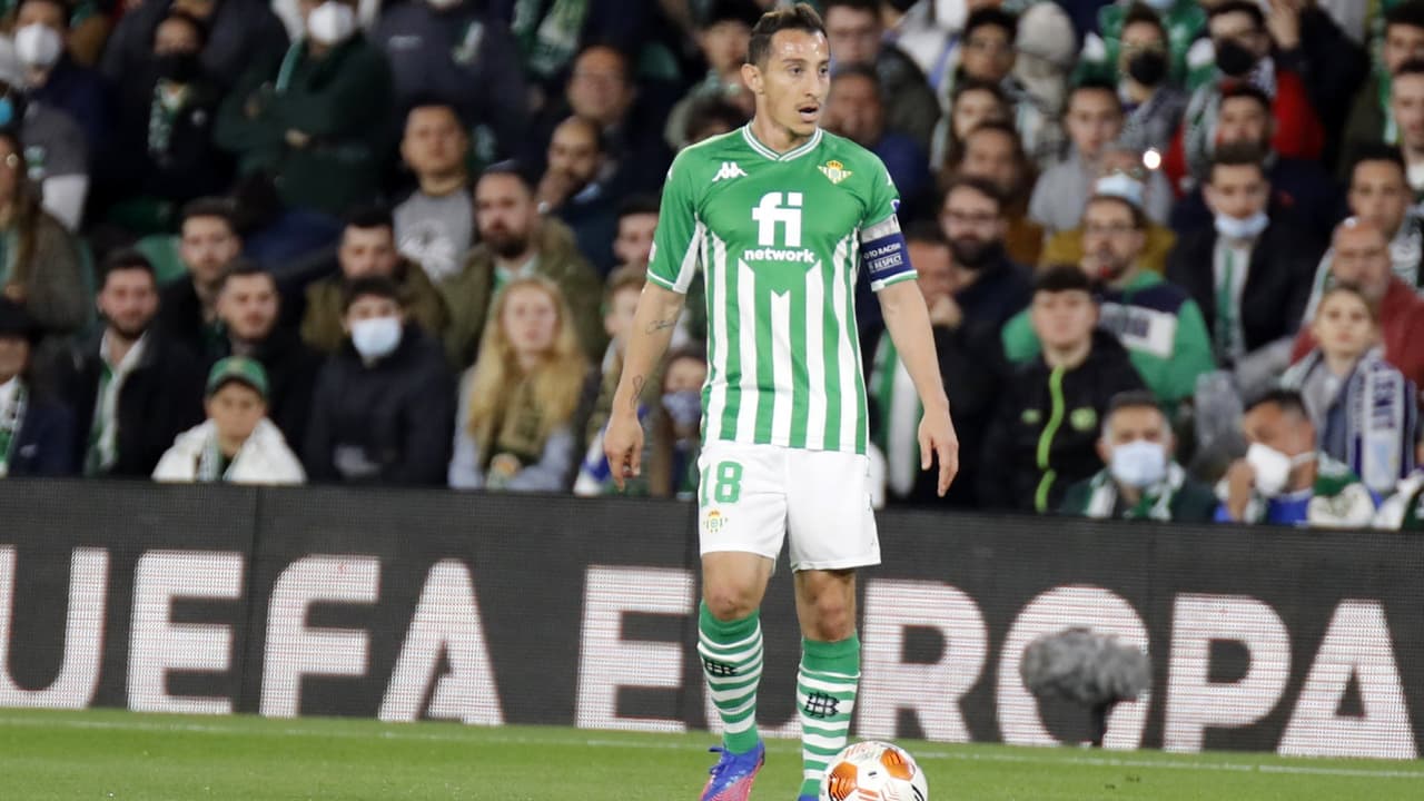 Andrés Guardado vuelve a entrenar con el Betis