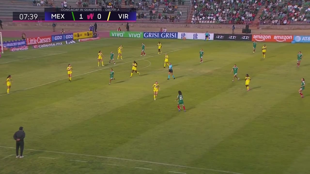 ¡Cabezazo providencial de Charlyn Corral! México 2-0