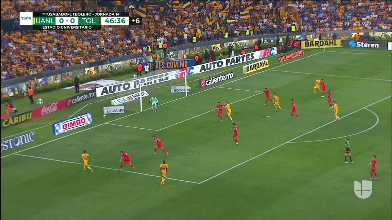 ¡TIRO ATAJADO! disparo por Sebastián Córdova.