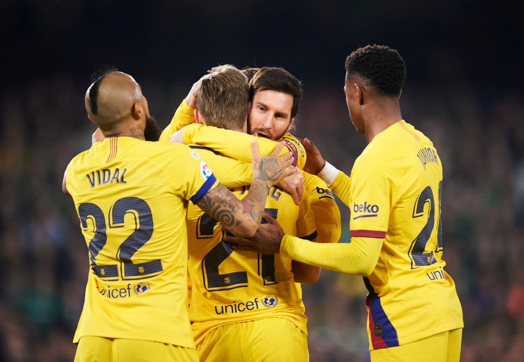 Remontada del Barça 2-3 al Betis con goles de Frenkie De Jong, Busquets y Lenglet; tres asistencias de Lionel Messi.