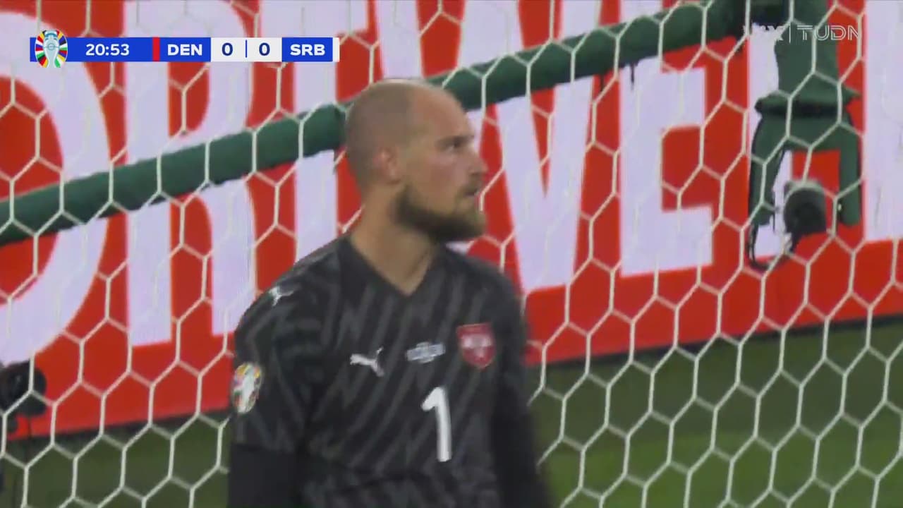 ¡Magistral desvío de Rajkovic! Le quita el primero a Dinamarca