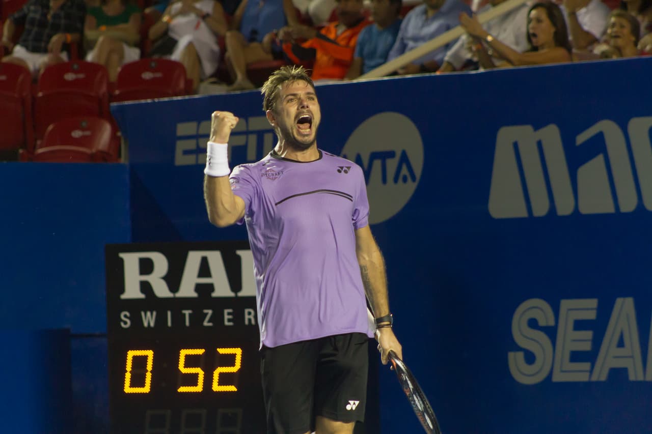 Pero con solvencia y templanza Wawrinka se impudo en 93 minutos a Johnson por parciales de 7-6 y 6-4 para avanzar a Cuartos de Final.