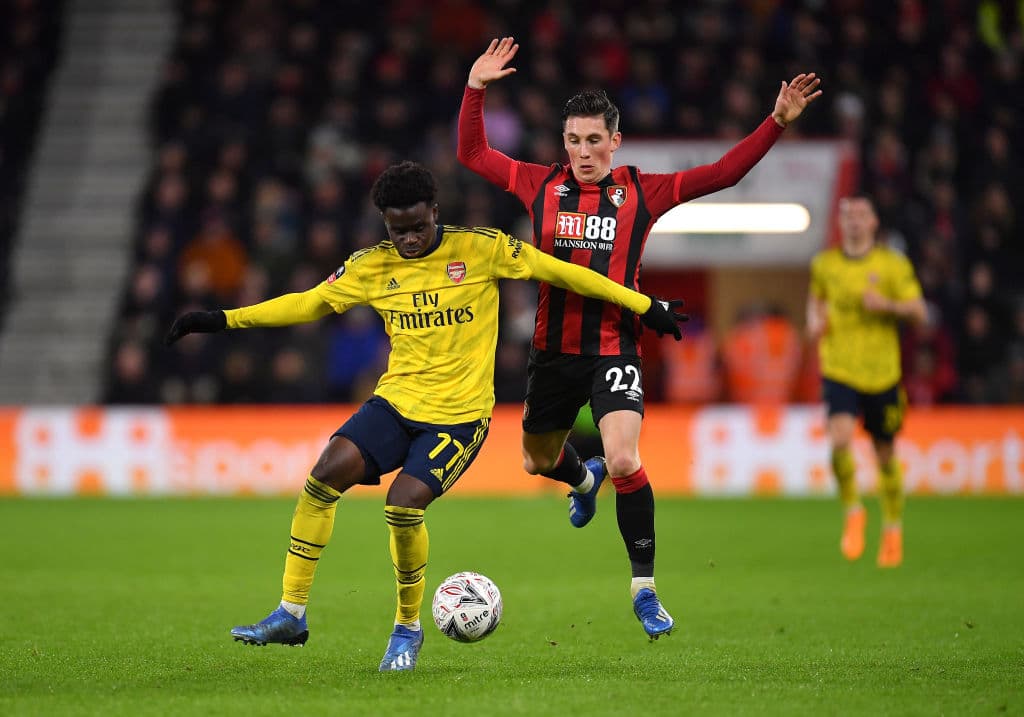 El Arsenal derrotó al Bournemouth 1-2, a domicilio, en la cuarta ronda de la FA Cup, con goles de Saka y Nketiah, que disputó el inicio de la misma con el Leeds United.