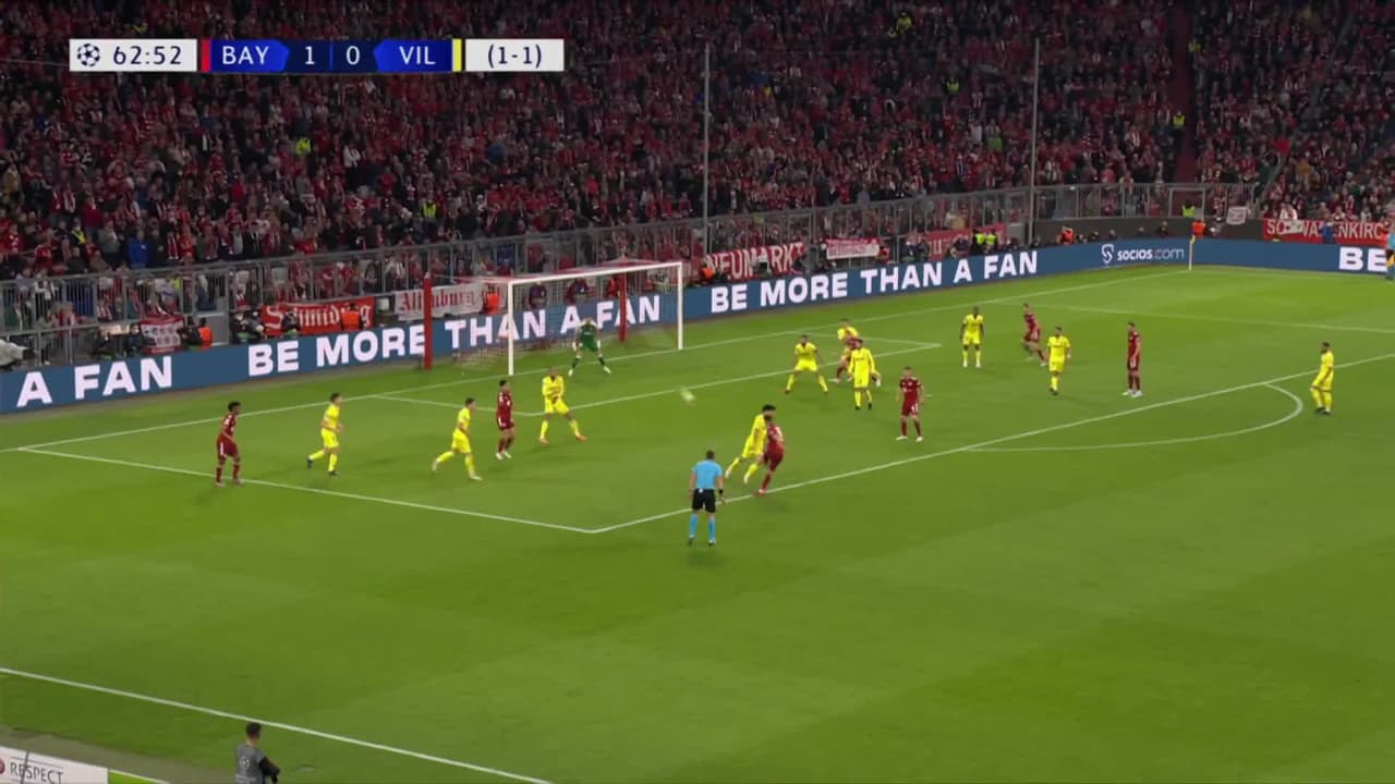 ¡TIRO ATAJADO! disparo por Lucas Hernández.