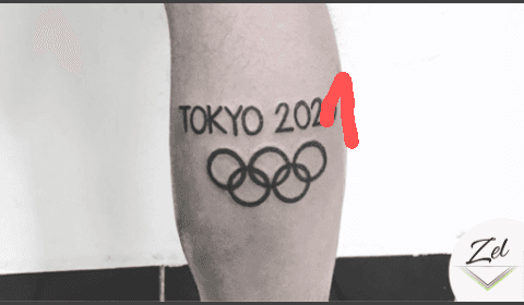 María Zel subió la imagen de un tatuaje alusivo a los Juegos Olímpicos de Tokyo 2020 y las redes sociales nos divertieron un poco.
