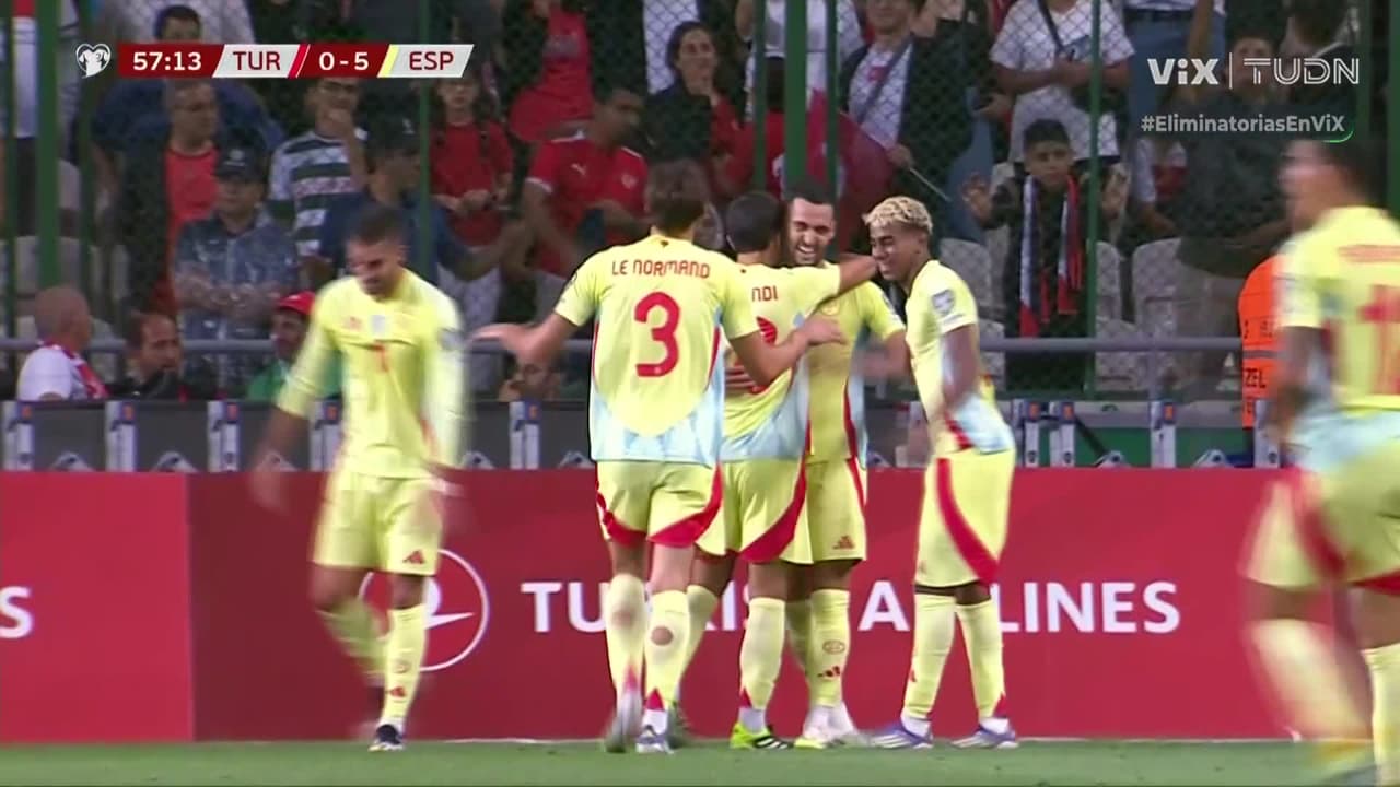 ¡Llegó la manita! Hat trick de Mikel Merino, España golea a Turquía