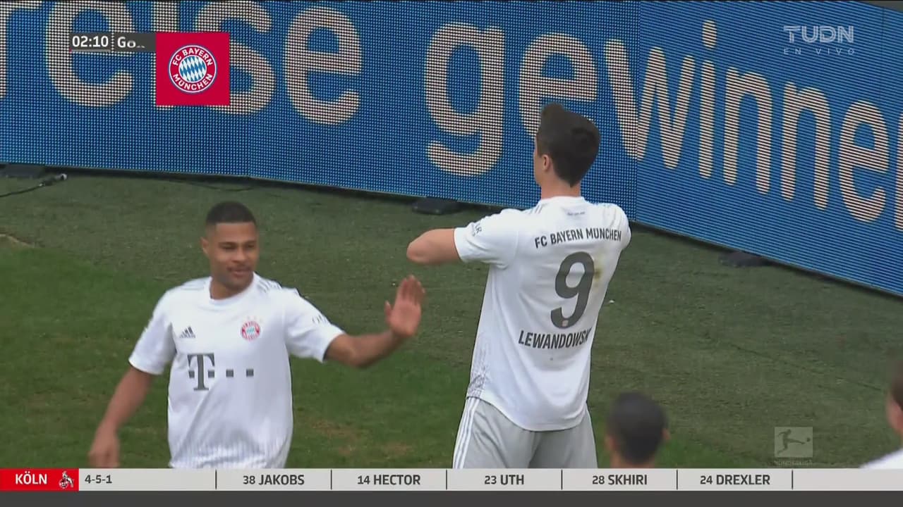 ¡Bastaron dos minutos! Robert Lewandowski mete el zurdazo para el 1-0