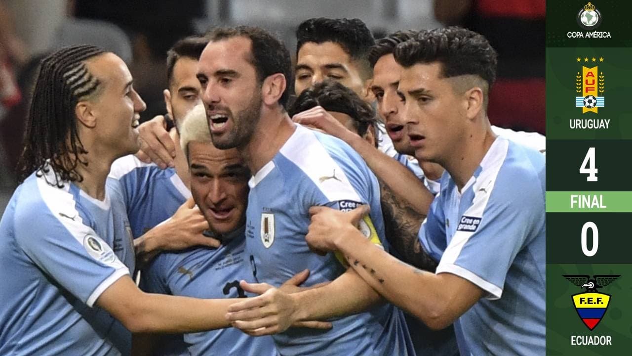 Uruguay apabulló a un pobre Ecuador en el debut de Copa América