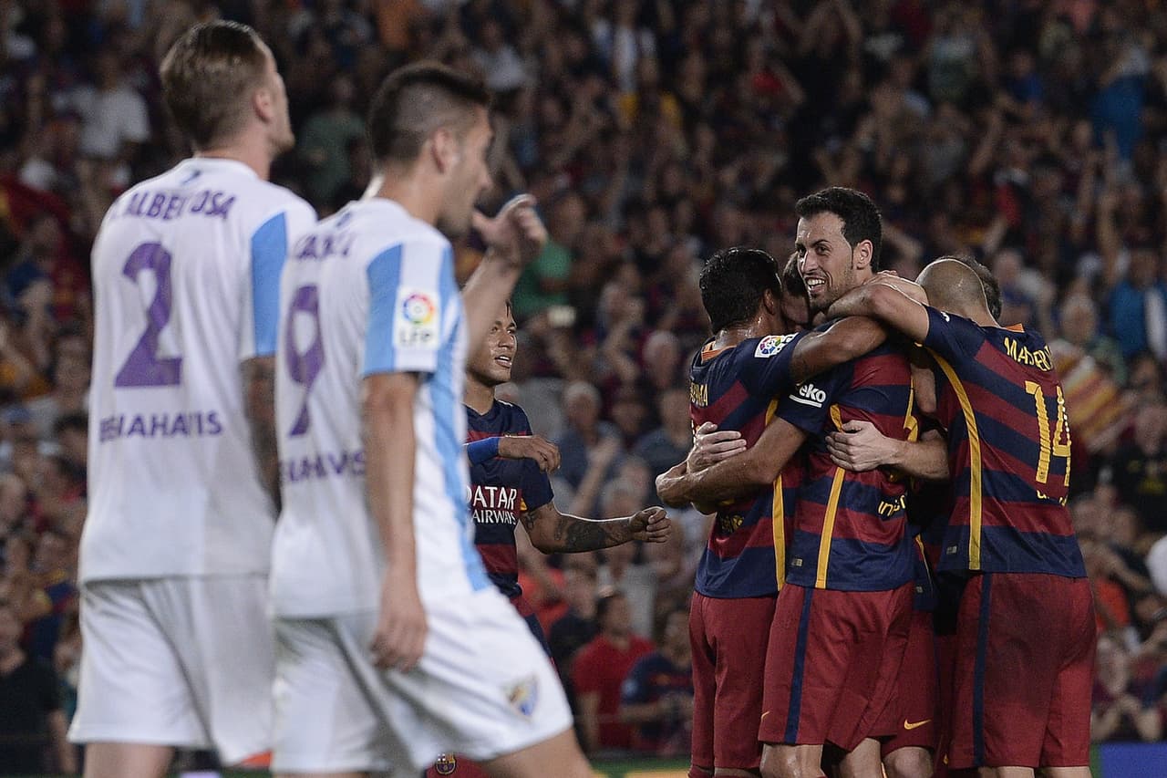 El cuadro culé se llevó la victoria en el Camp Nou ante el Málaga.