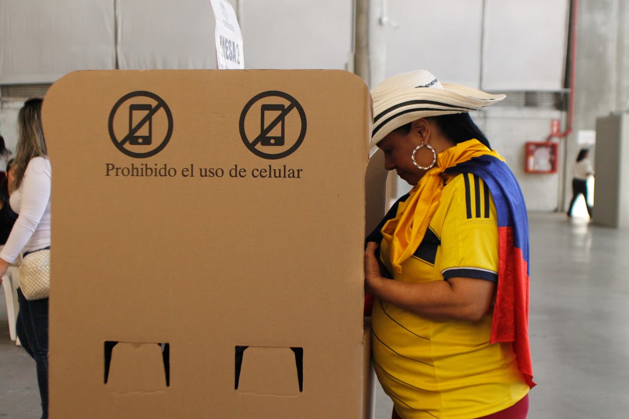 La jornada electoral de Colombia, en imágenes 