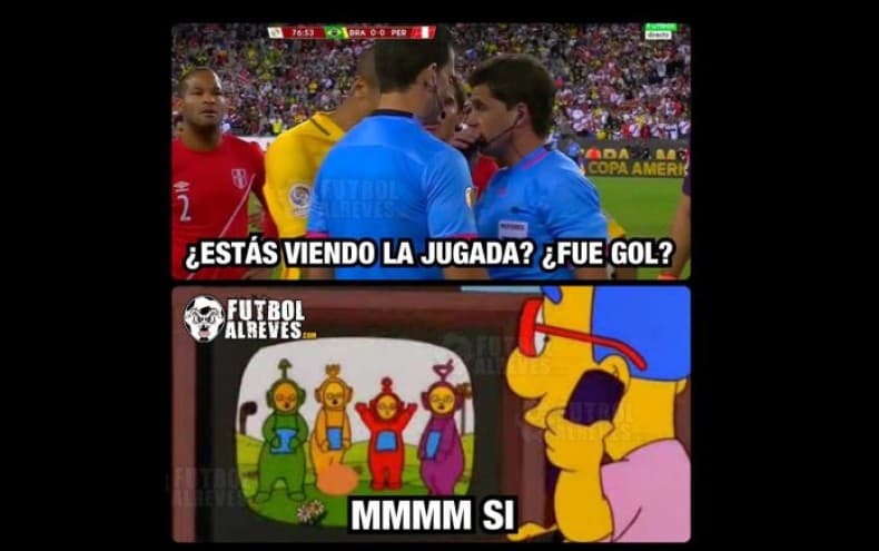 La eliminación de Brasil con un polémico gol de Perú no fue perdonada por las redes sociales que con memes se burlaron.
