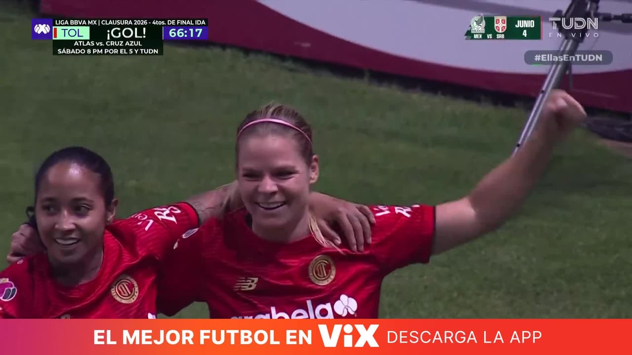 ¡Goooool de Toluca! Eugenie Le Sommer, siempre Eugenie Le Sommer. La francesa empata el partido