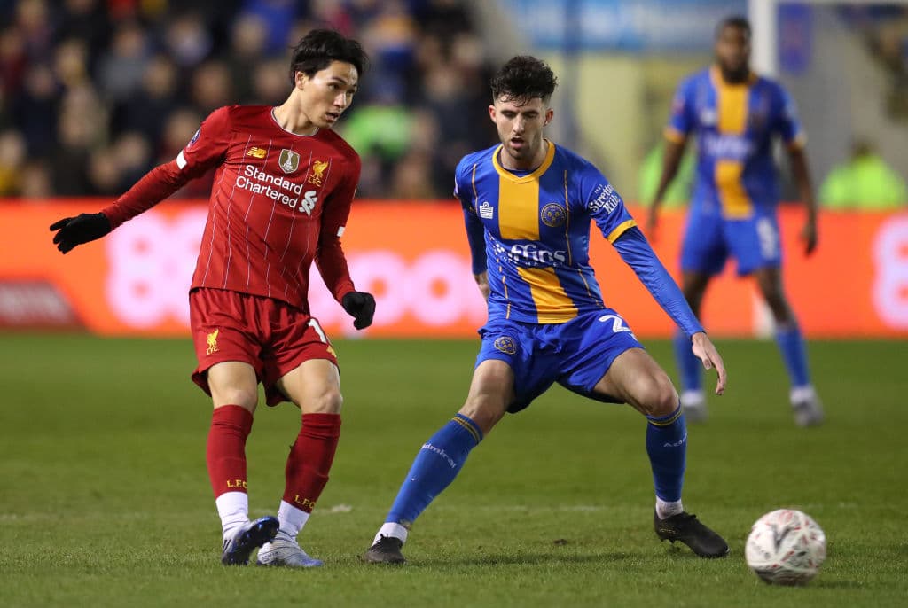 Takumi Minamino jugó como titular, ocupando uno de los extremos de la cancha y poco a poco se le ve más adaptado al equipo.