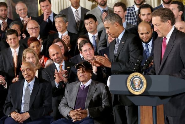 Obama recibió al equipo en la Casa Blanca por tercera vez en cinco años.