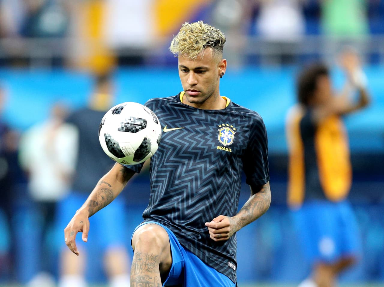 Neymar logró llegar a la Copa del Mundo tras superar una fractura del quinto metatarsiano de su pie derecho.