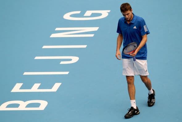 Simon se retira triste del torneo.