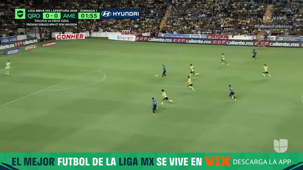 ¡Primera de peligro de Querétaro sobre el arco del América!