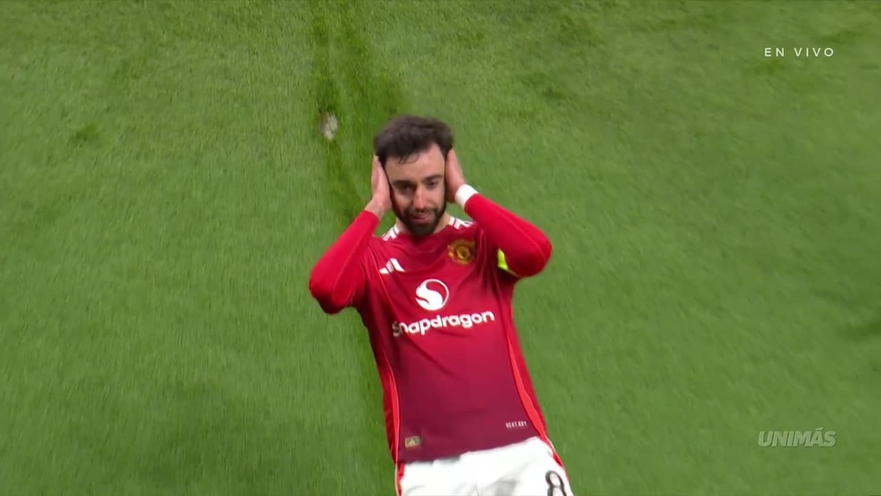 ¡Gol del Manchester United! ¡Otra vez de penal Bruno Fernandes!