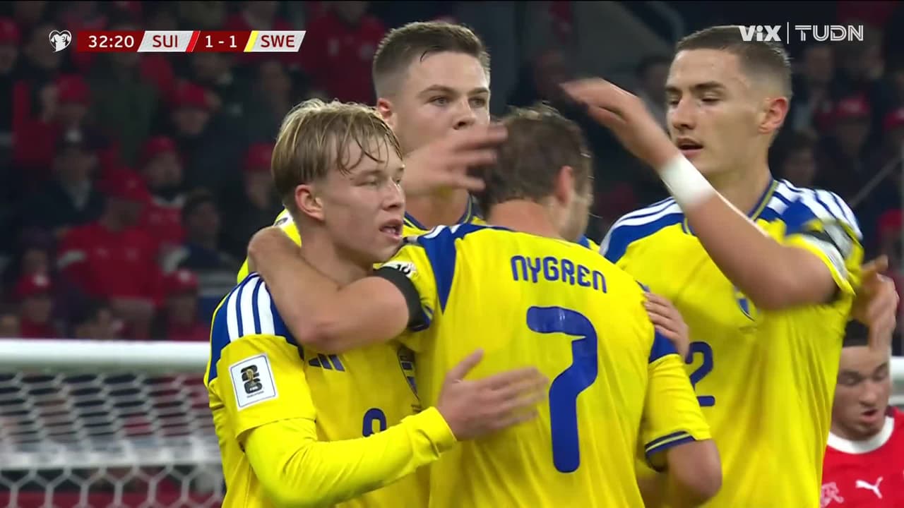 ¡Hay tiro! Nygren mete a Suecia al partido y la eliminatoria está que arde