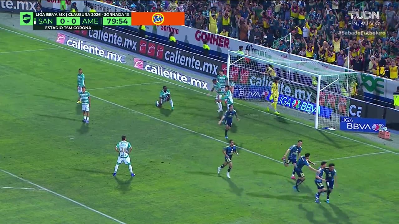 ¡GOL!  anota para América. Alexis Gutiérrez