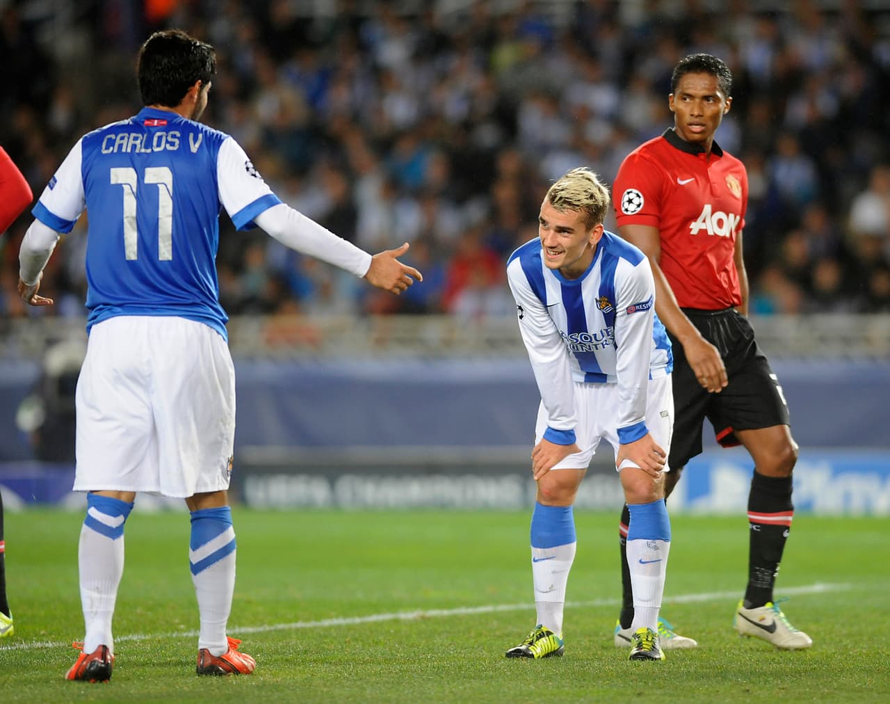 Esa pareja de ataque tuvo al mexicano como goleador. Durante tres temporadas y antes de que se fuera Griezmann, Vela marcó 46 goles con Real Sociedad.