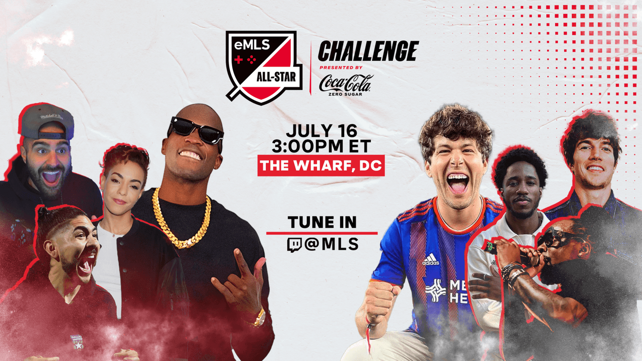 Estrellas del entretenimiento e influencers, en el eMLS All-Star Challenge
