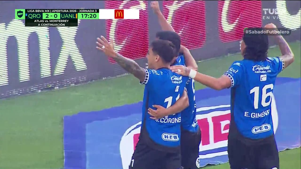 Gol de Querétaro, Gol de Mateo Coronel, Querétaro vs. Tigres, 2-0
