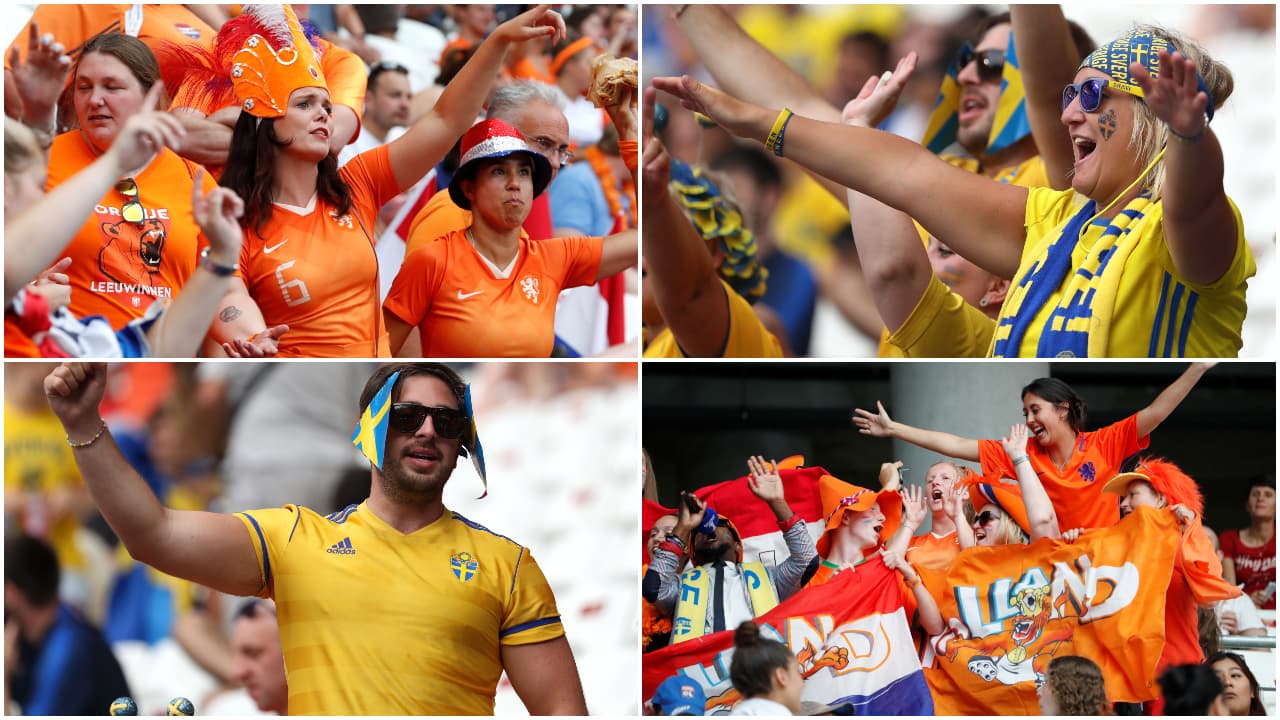 Después de la fiesta que montaron los fa´naticos de Estados Unidos, el turno este miércoles fue para los holandeses quienes fueron mayoría en el Stade de Lyon para el juego de Semifinales del Mundial Femenino ante Suecia.