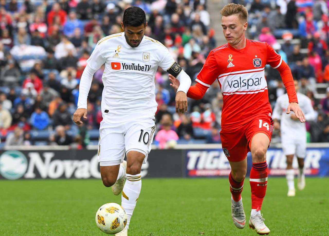 Tras recuperarse de una lesión que lo mantuvo muchos meses fuera de los terrenos de juego, el joven volante Djordje Mihailovic fue el gran protagonista de la sorprendente victoria de Chicago Fire ante LAFC. (USA Today Images)