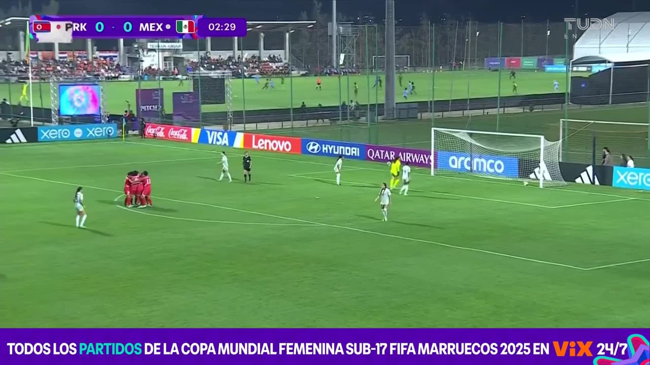 ¡No puede ser! Gran contragolpe de Corea y anotan el primero ante México