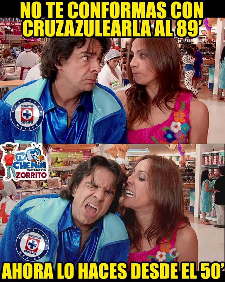 América no pudo ante un Monterrey con un hombre menos, Cruz Azul quedó fuera de la Liguilla y las Chivas fueron goleadas. Internet no perdona.