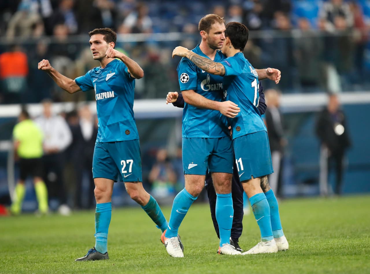 Zenit es el actul líder de la liga rusa.