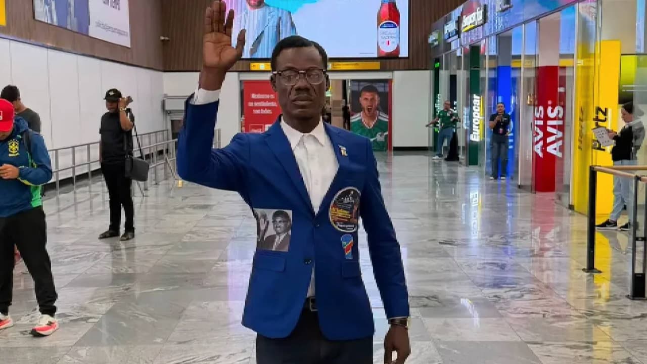 Mundial 2026: Lumumba Vea, icónico aficionado del Congo, ya está en Guadalajara