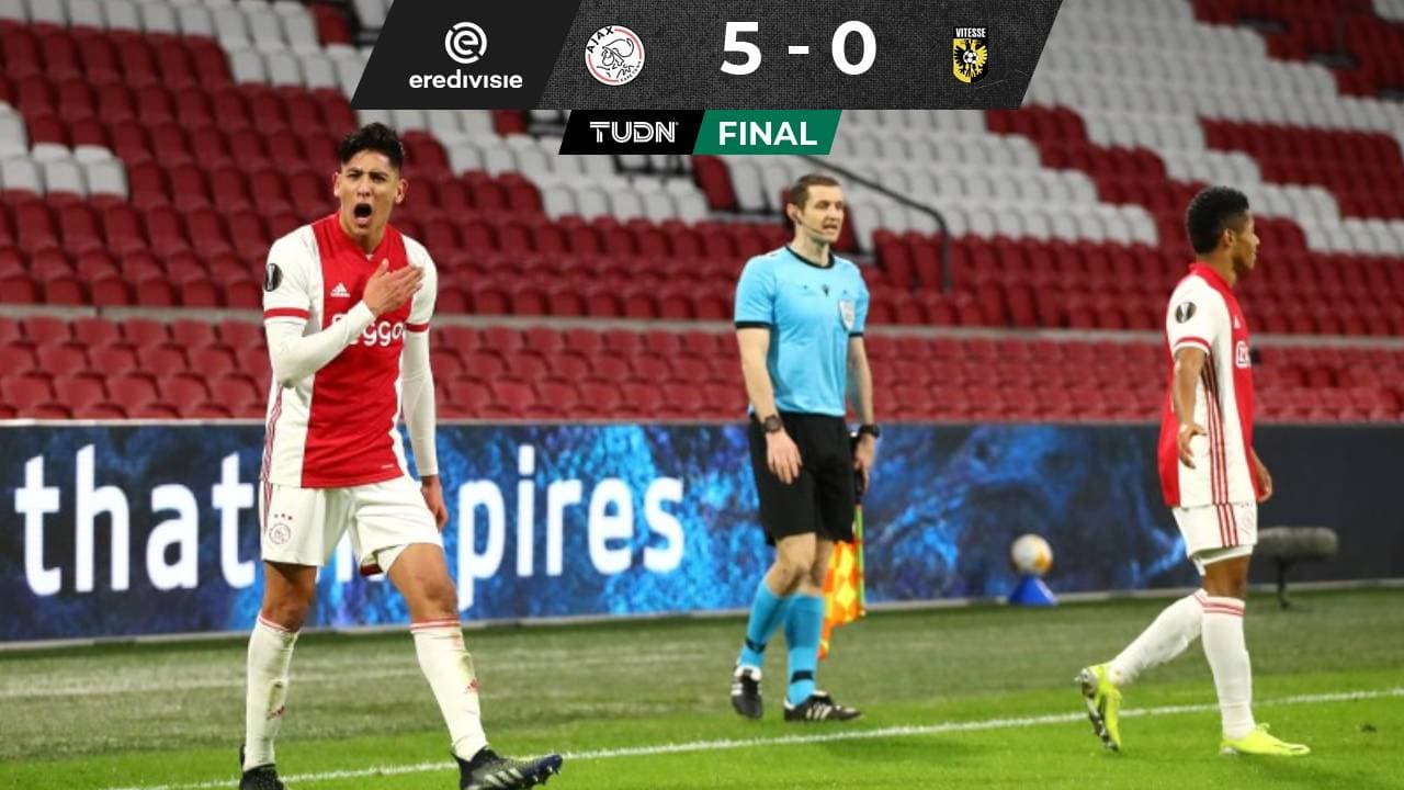 Edson Álvarez guía y marca en la goleada del Ajax al Vitesse