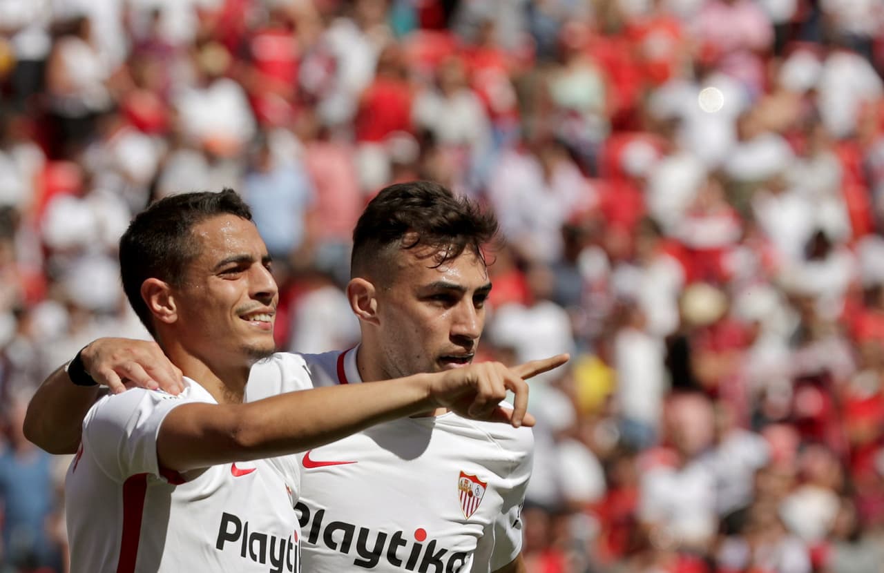 El estadio Ramón Sánchez Pizjuan se vistió de fiesta con el paso de Sevilla a Europa League tras vencer 2-0 a Athletic Bilbao con goles Wissam Ben Yedder (foto) y Munnir El Haddadi en la última jornada de la Liga de España.
