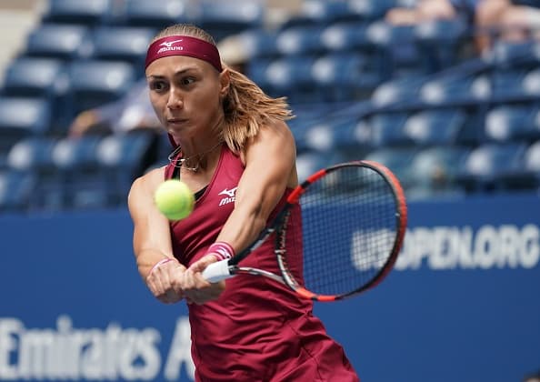 Aleksandra Krunic se llevó el primer set 6-4 sobre Madison Keys.