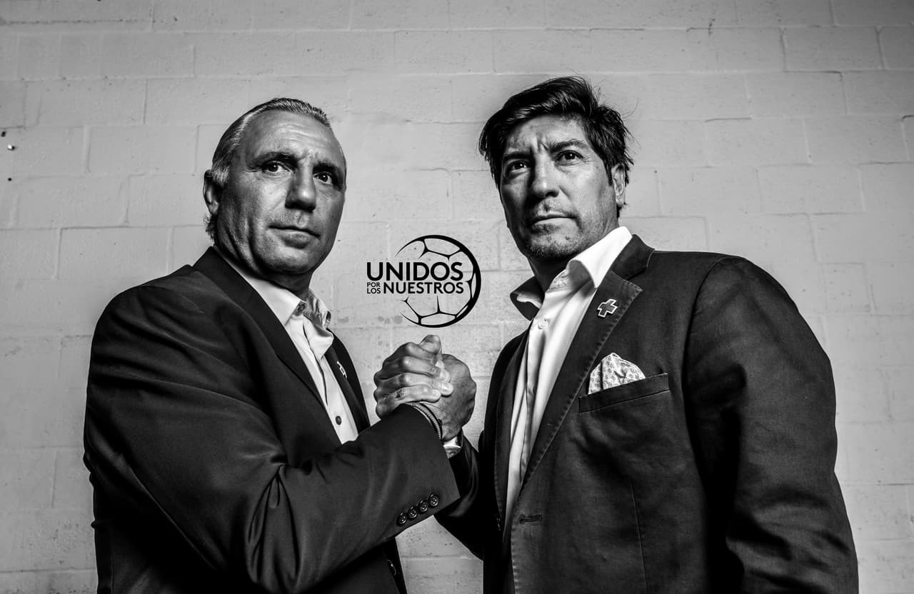 Hristo Stoichkov e Iván Zamorano #UnidosPorLosNuestros