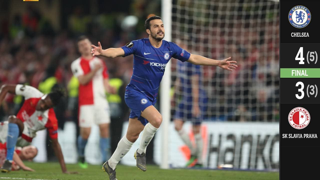 Con lo justo, el Chelsea venció al Slavia Praga y avanzó a la Semifinales de la Europa League