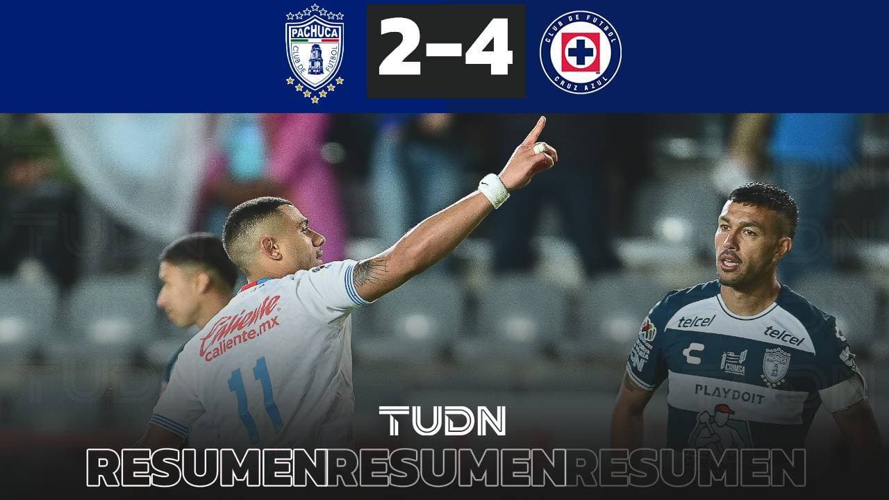 Resumen | Cruz Azul le propina derrota en 'griego' al Pachuca en el Hidalgo