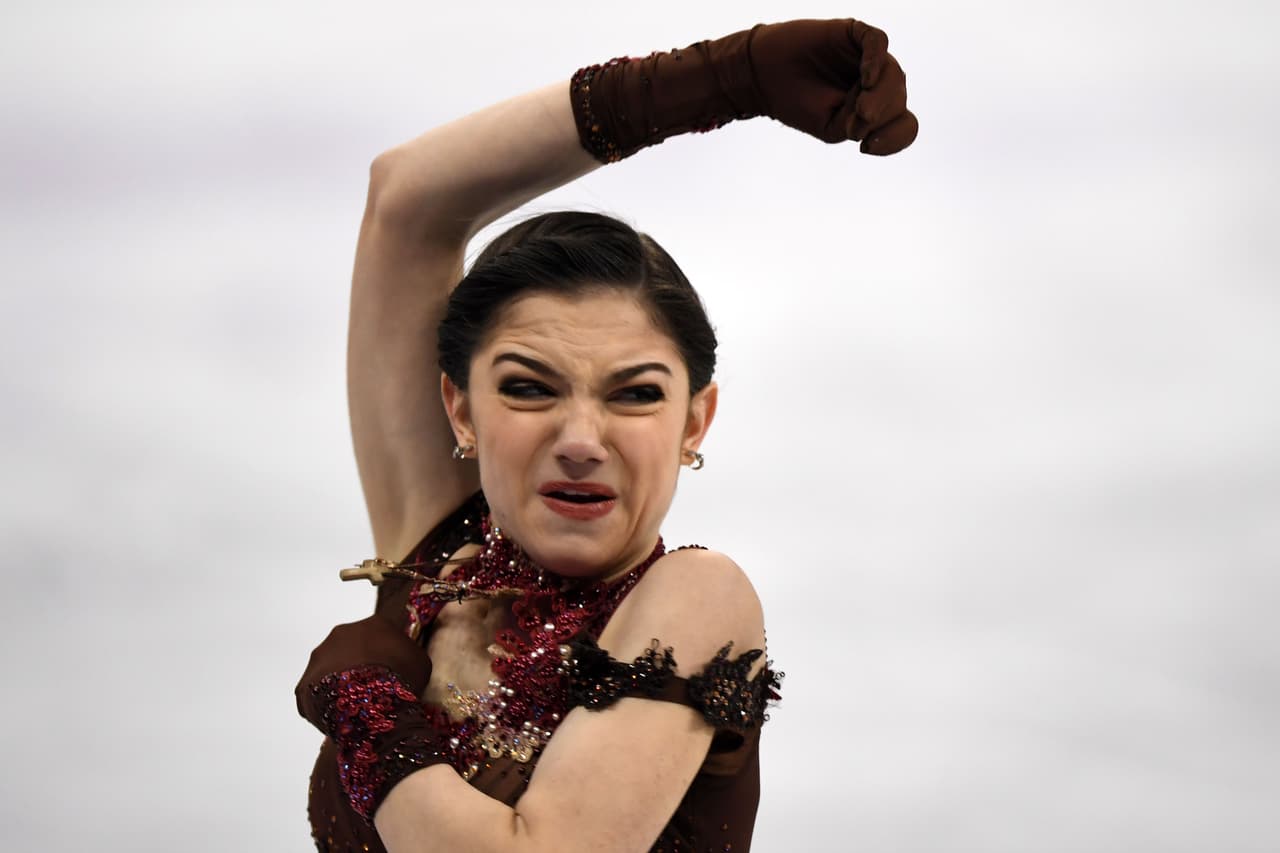 Evgenia Medvedeva del equipo de Rusia.