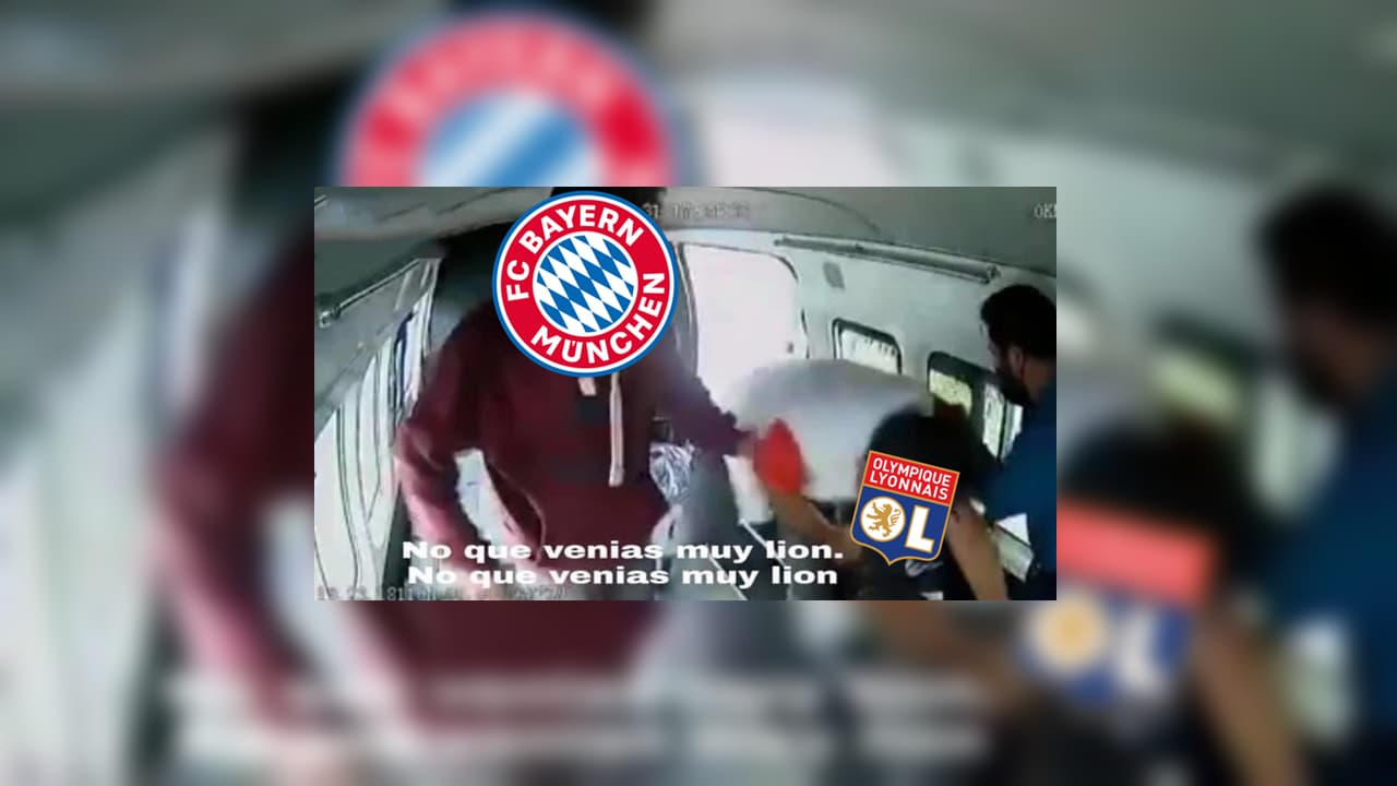 El Bayern Múnich le pega 3-0 al Lyon en las semifinales del a UEFA Champions Leasgue, y los memes arremeten en contro del equipo francés.